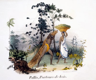 Pallis, de houtdrager, 1827-35 door M.E. Burnouf